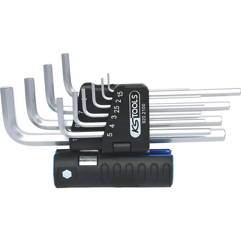 3-in-1 angle key wrench set, long – KS Tools: hexagon socket, metric ...