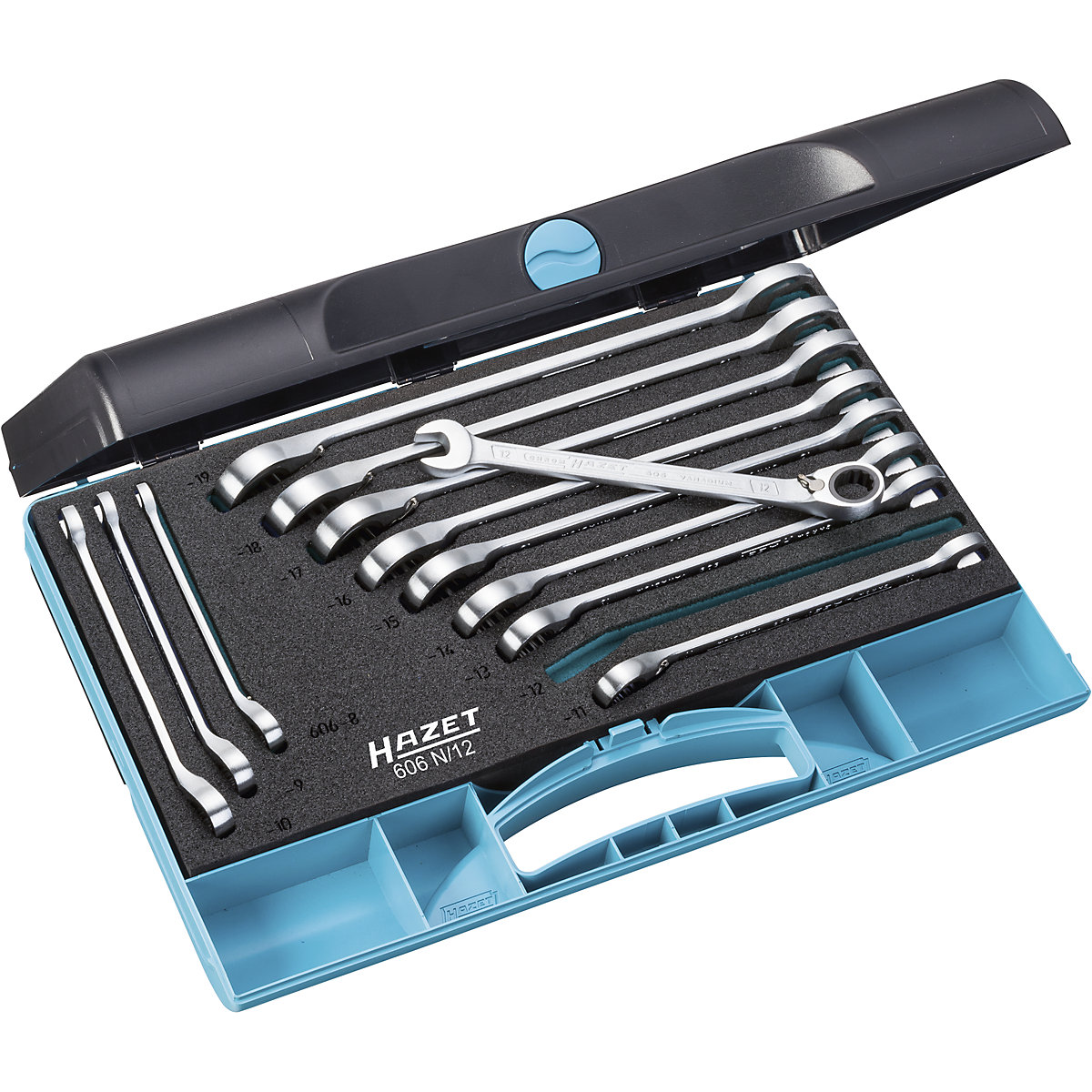 Ratchet combination spanner set - HAZET