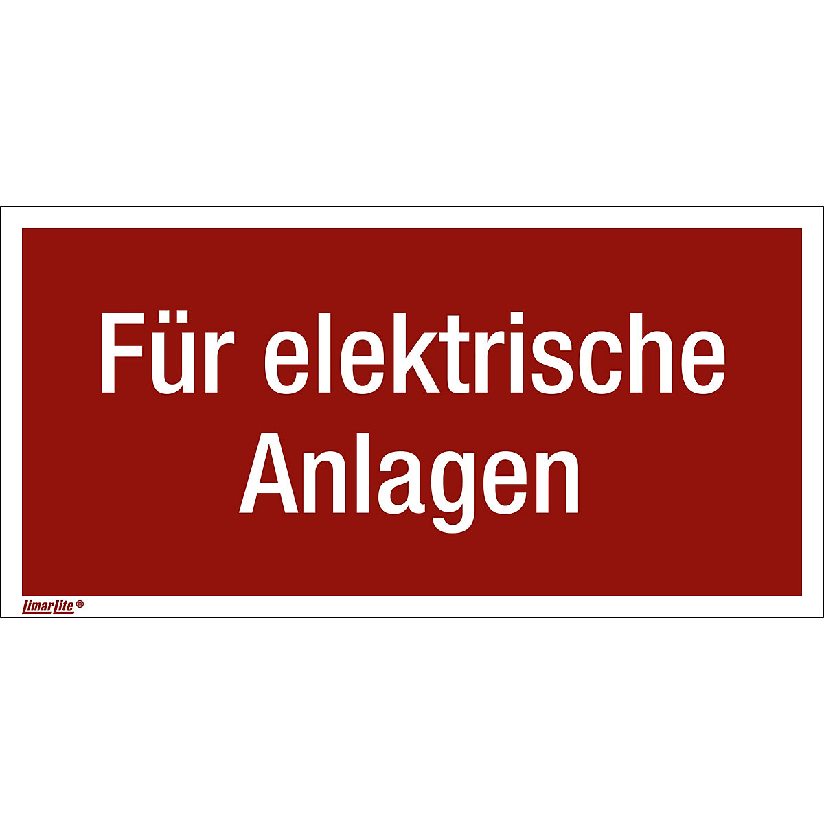 Additional combination signs with text for fire protection signs