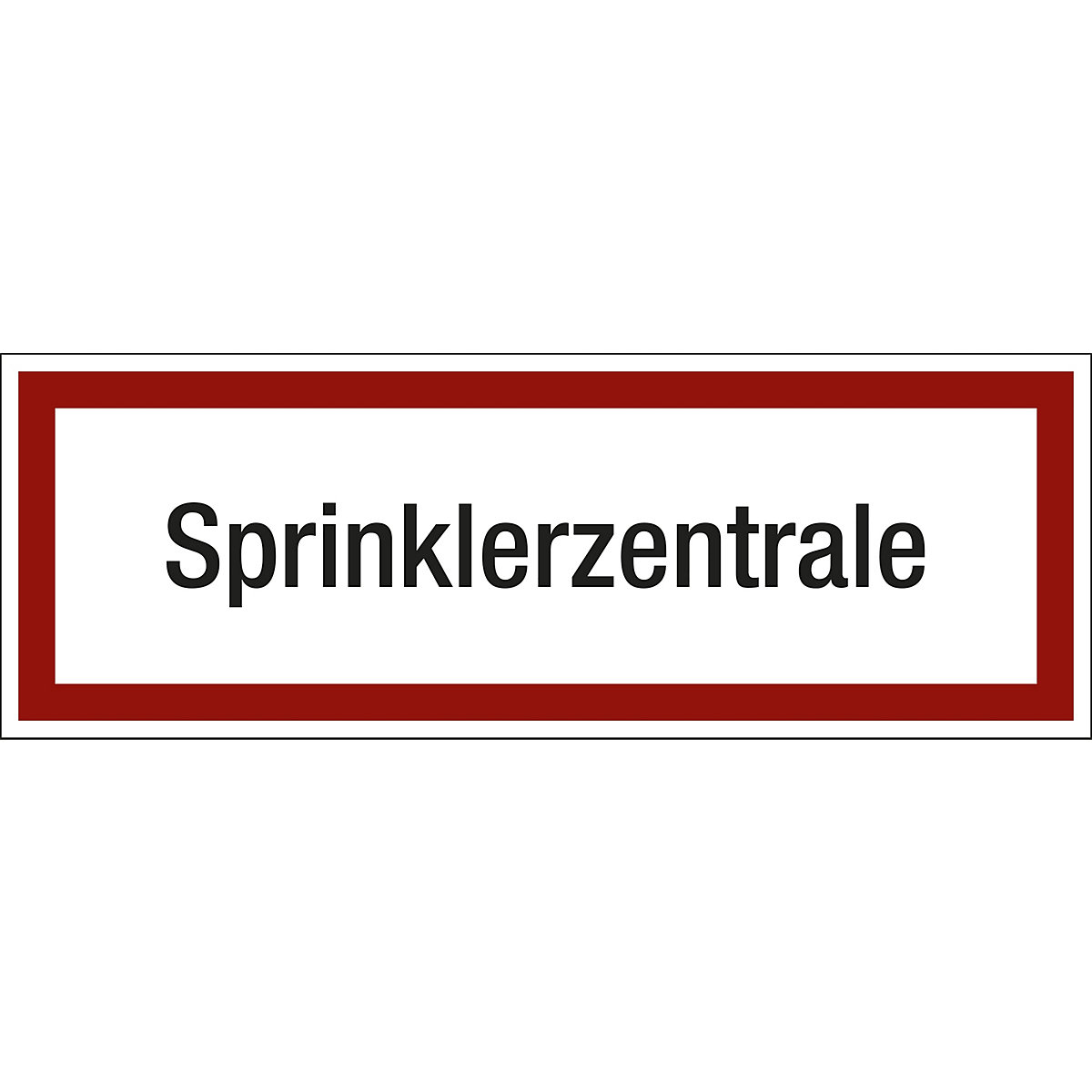 Fire safety sign for the fire brigade