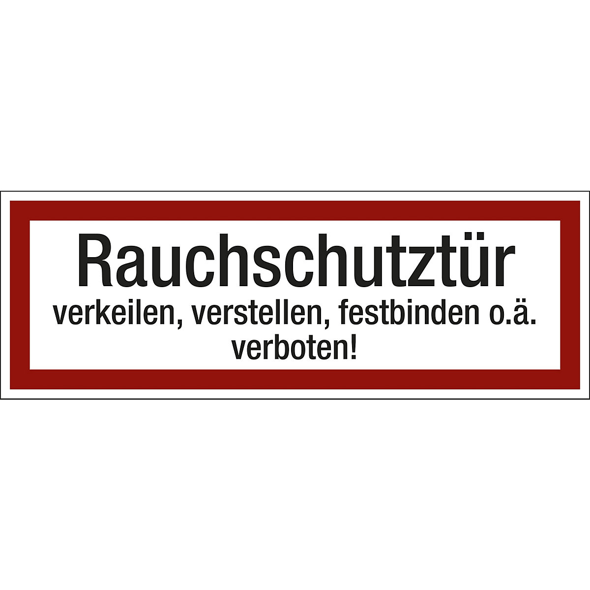 Fire safety sign for the fire brigade