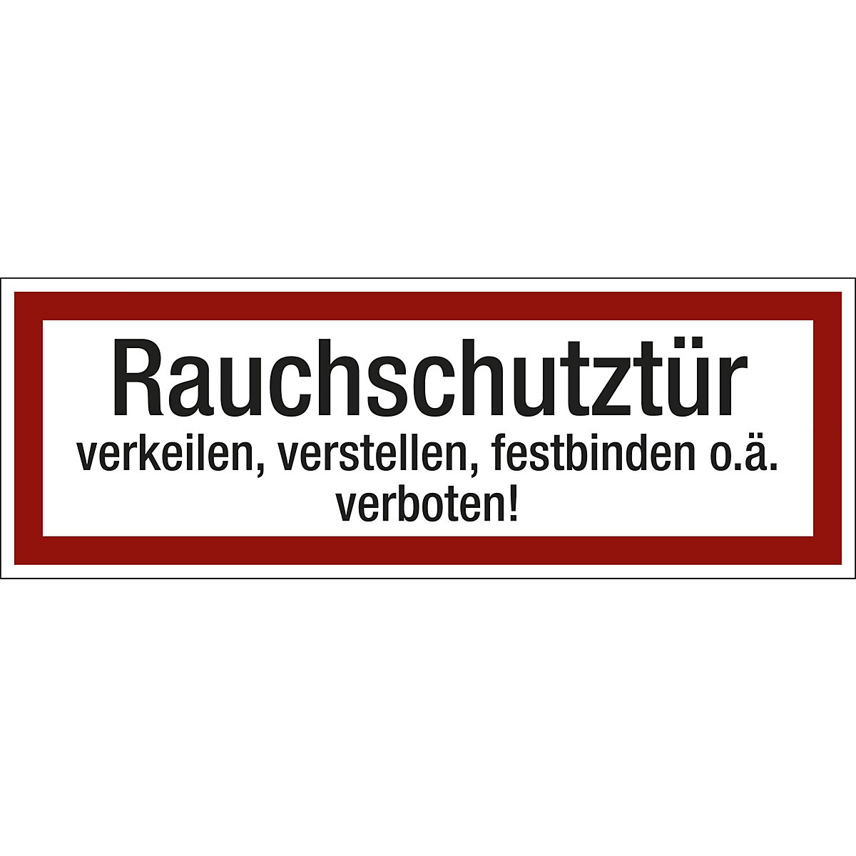 Fire safety sign for the fire brigade