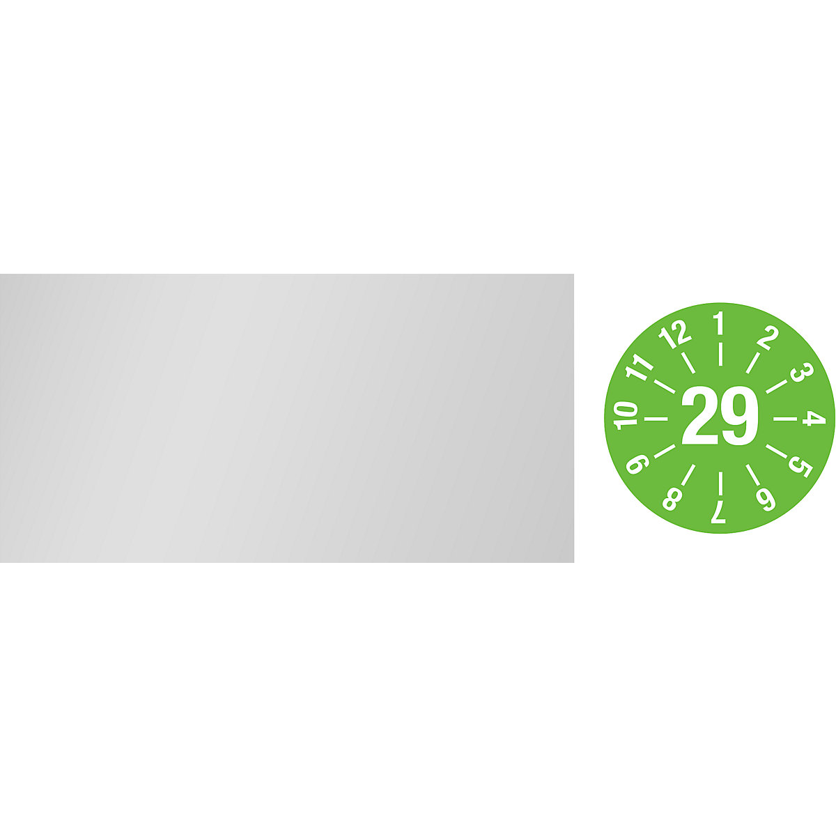 Cable test placard, annual placard