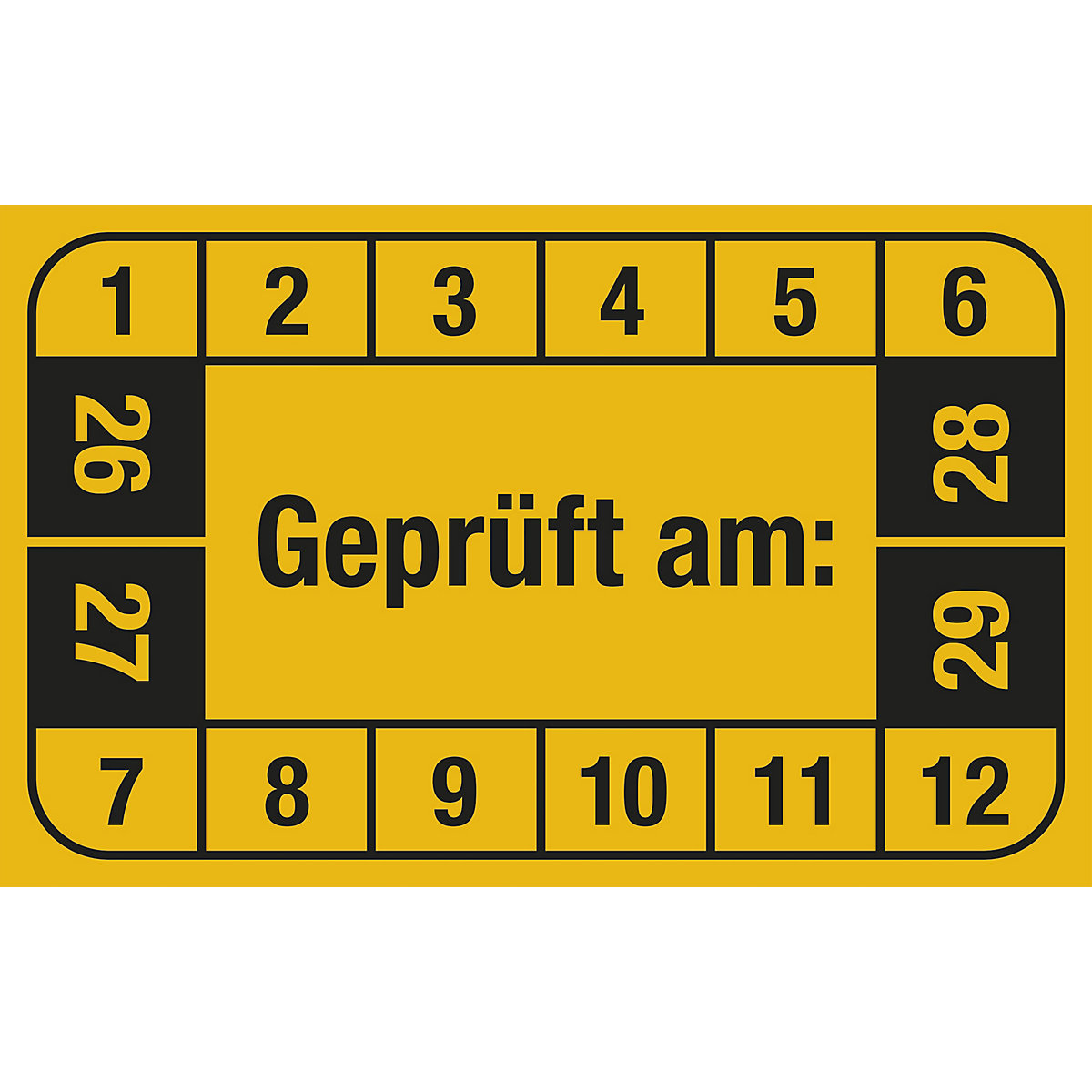 Multiple year placard, tested on