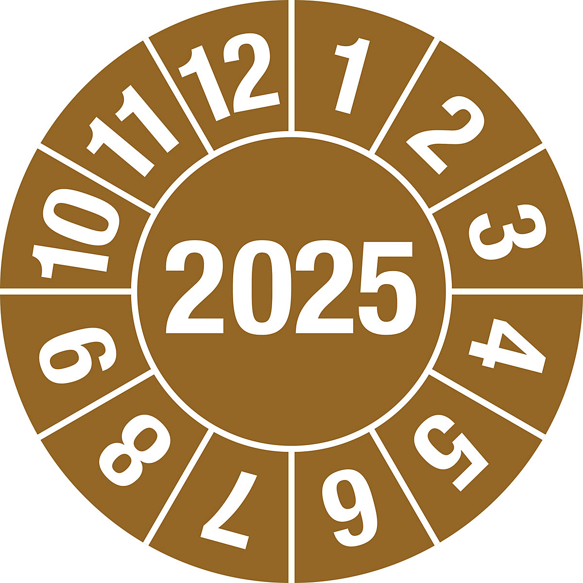 Test placard, 4 digit year