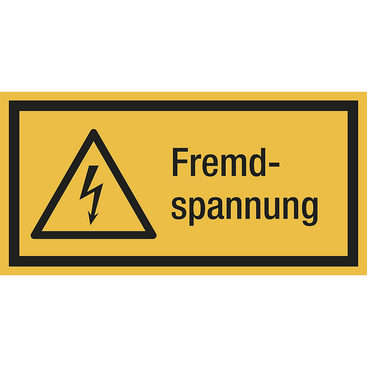 Combination signs with text for hazard symbols