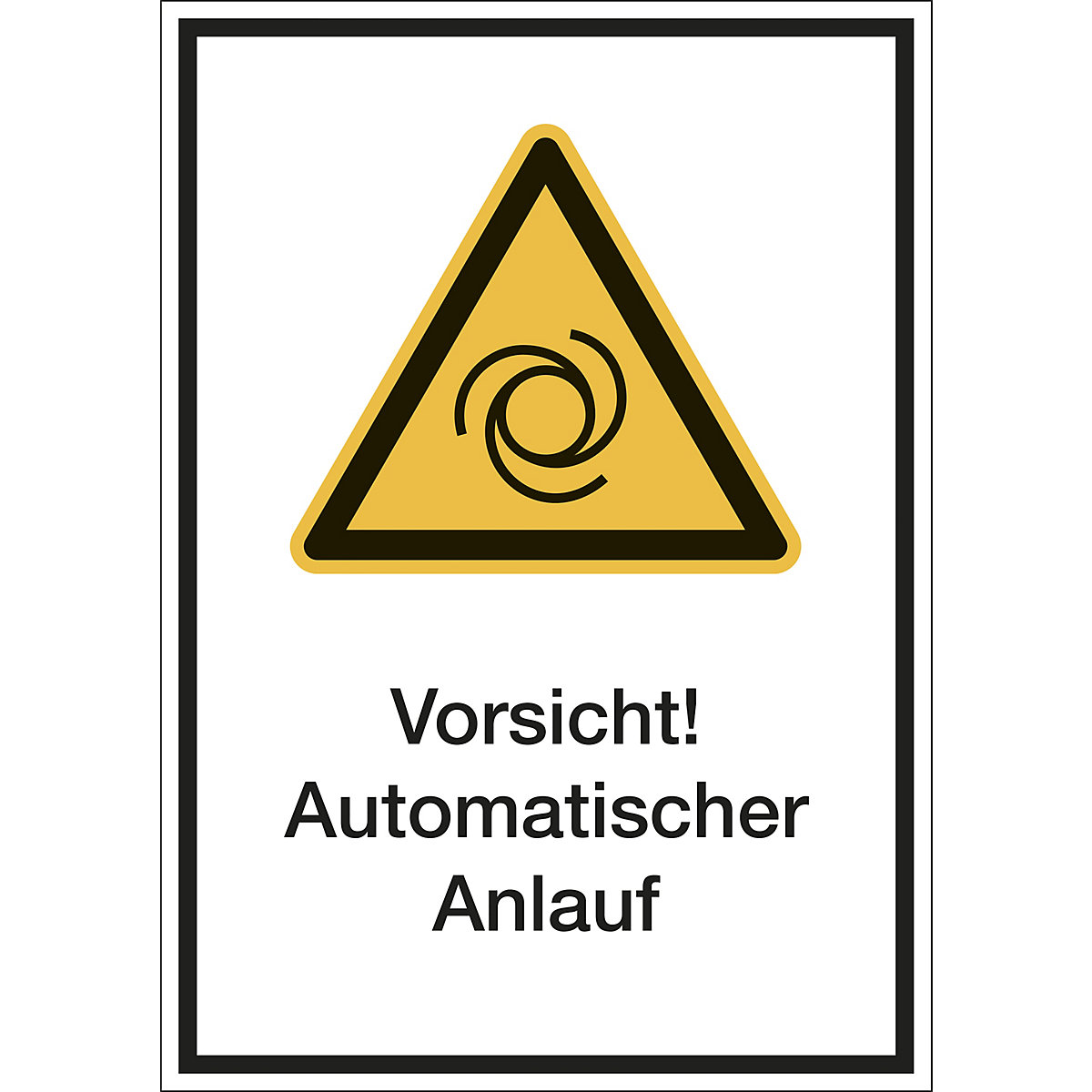 Combination signs with text for hazard symbols