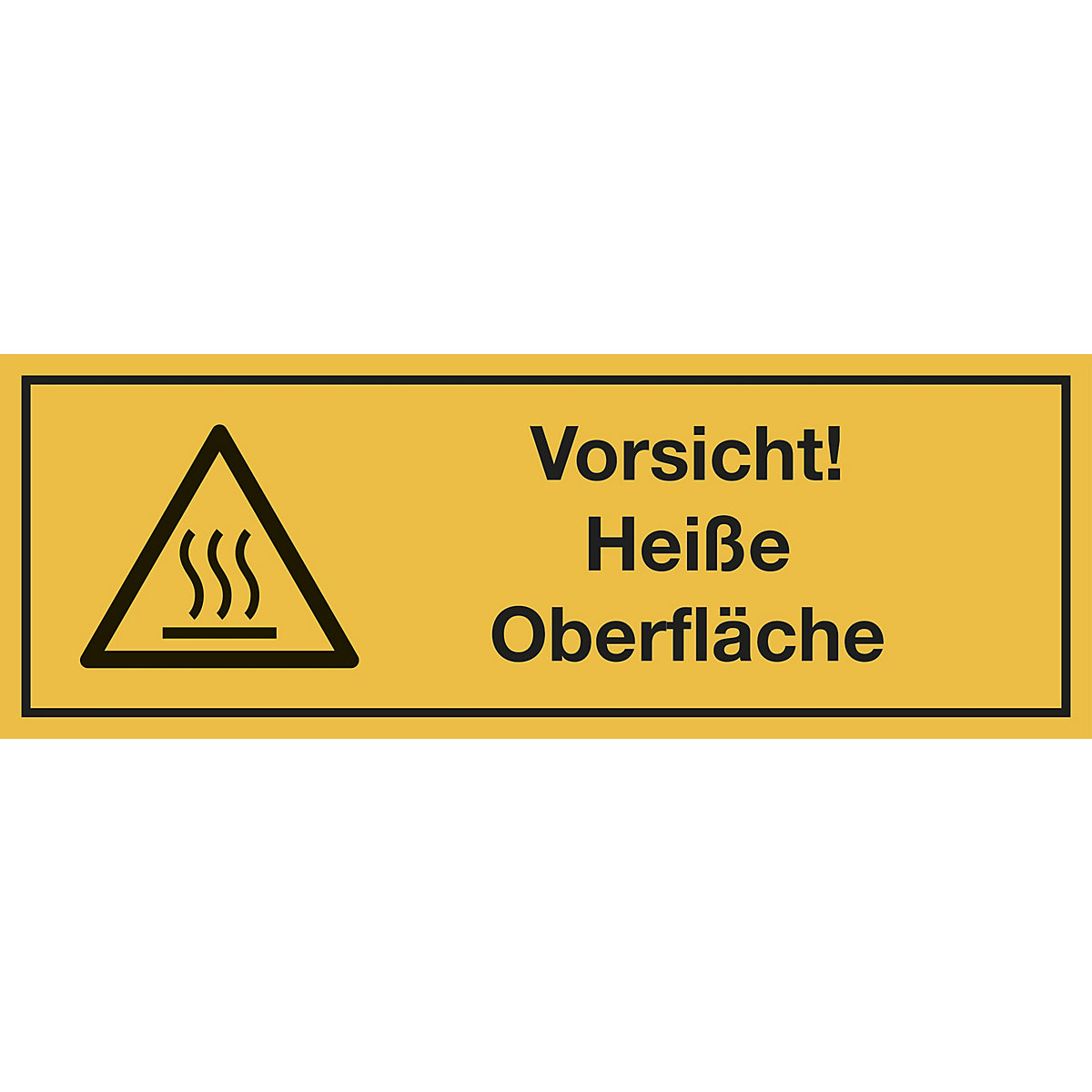Combination signs with text for hazard symbols