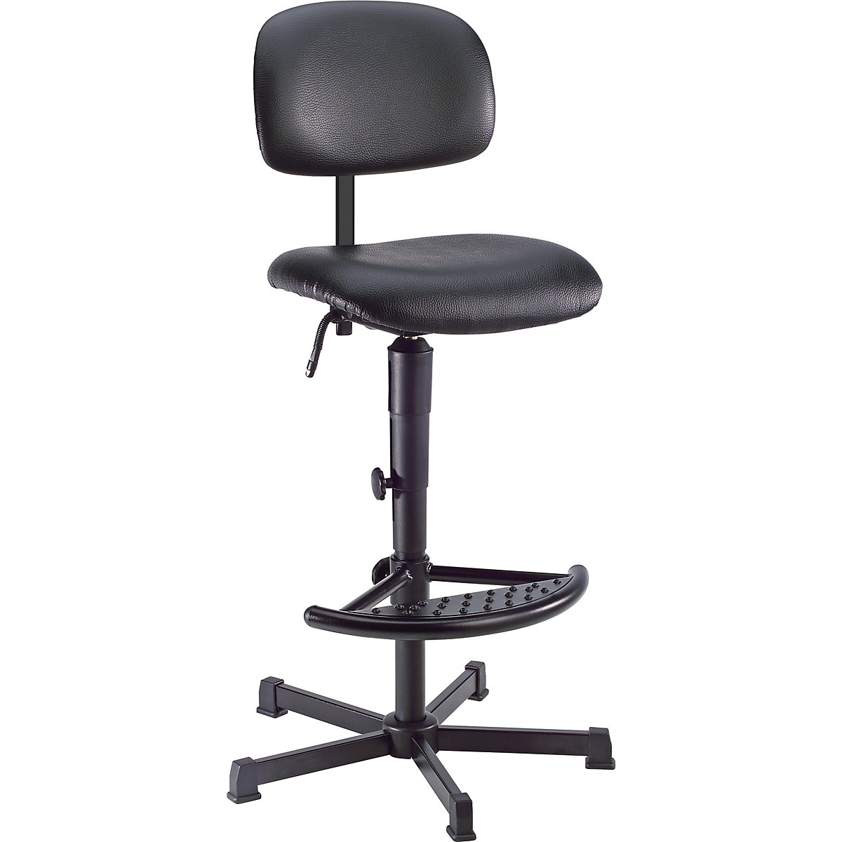 Industrial swivel chair, manual height adjustment - meychair