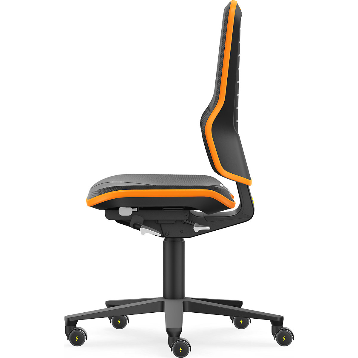 NEON ESD industrial swivel chair, castors – bimos (Product illustration 5)-4