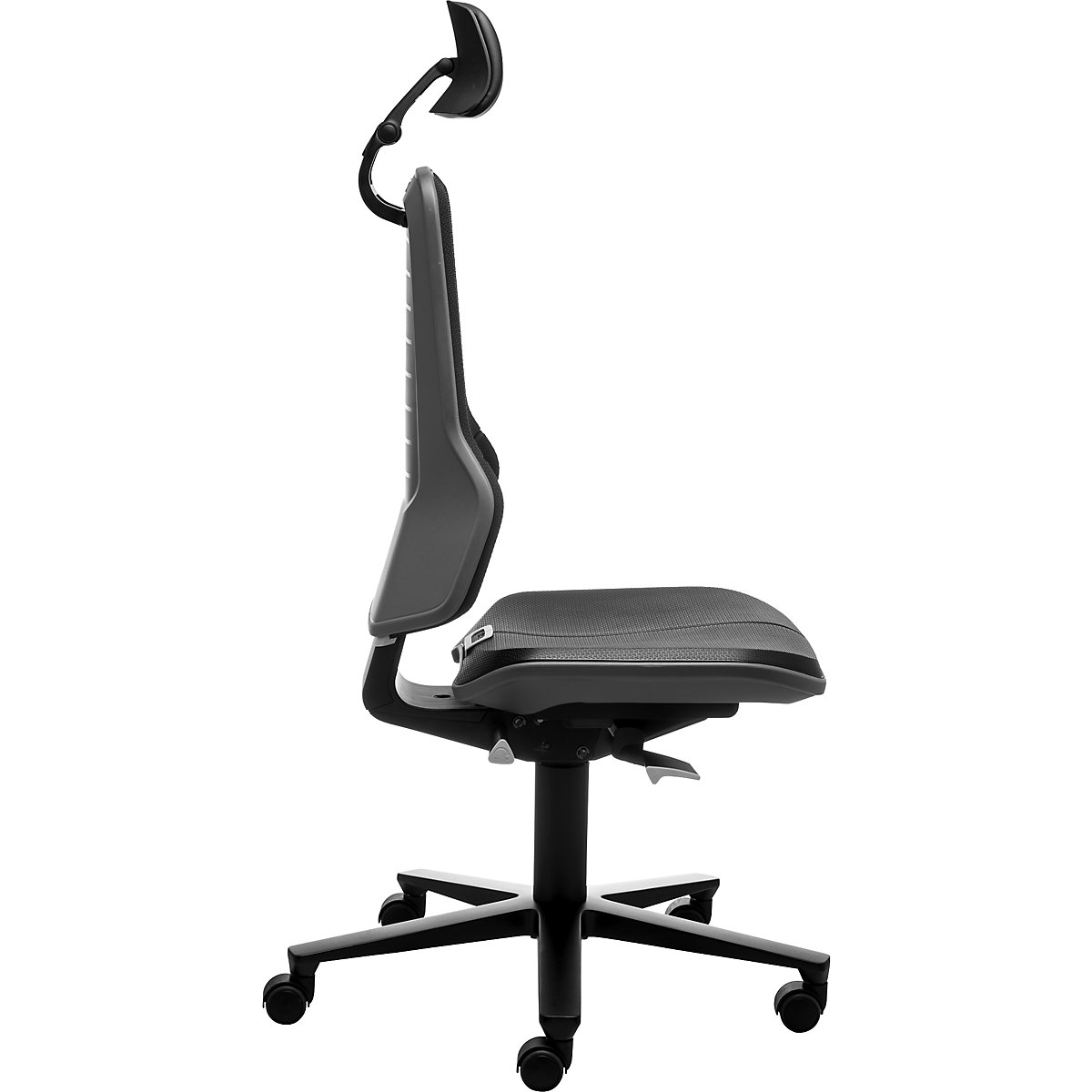 NEON industrial swivel chair, castors, headrest – bimos (Product illustration 4)-3