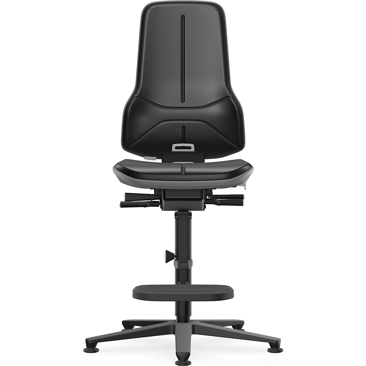 NEON industrial swivel chair, floor glides, step-up – bimos (Product illustration 2)-1