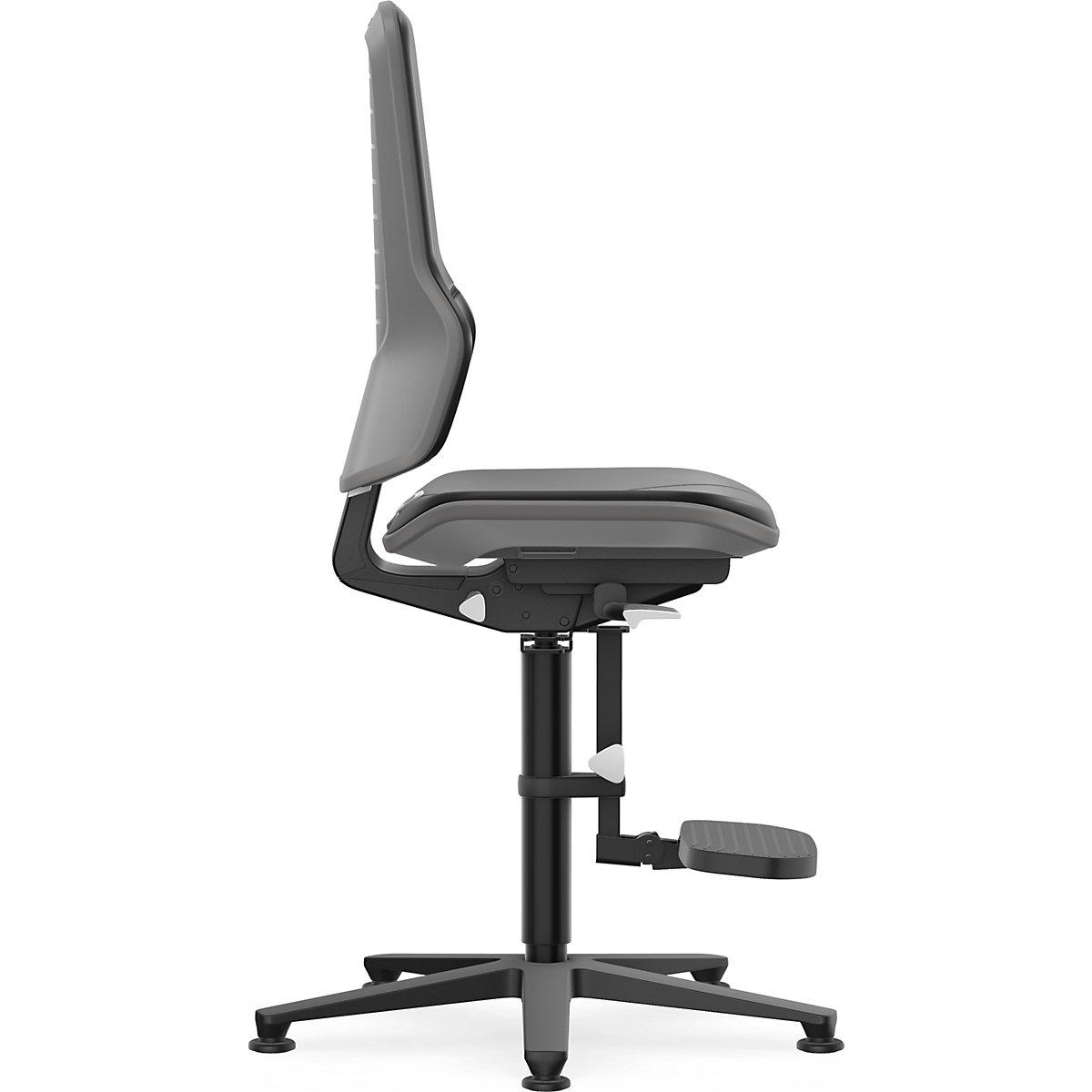 NEON industrial swivel chair, floor glides, step-up – bimos (Product illustration 3)-2