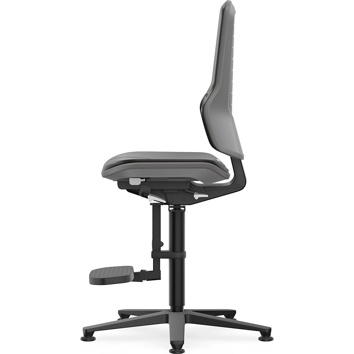 NEON industrial swivel chair, floor glides, step-up – bimos (Product illustration 4)-3