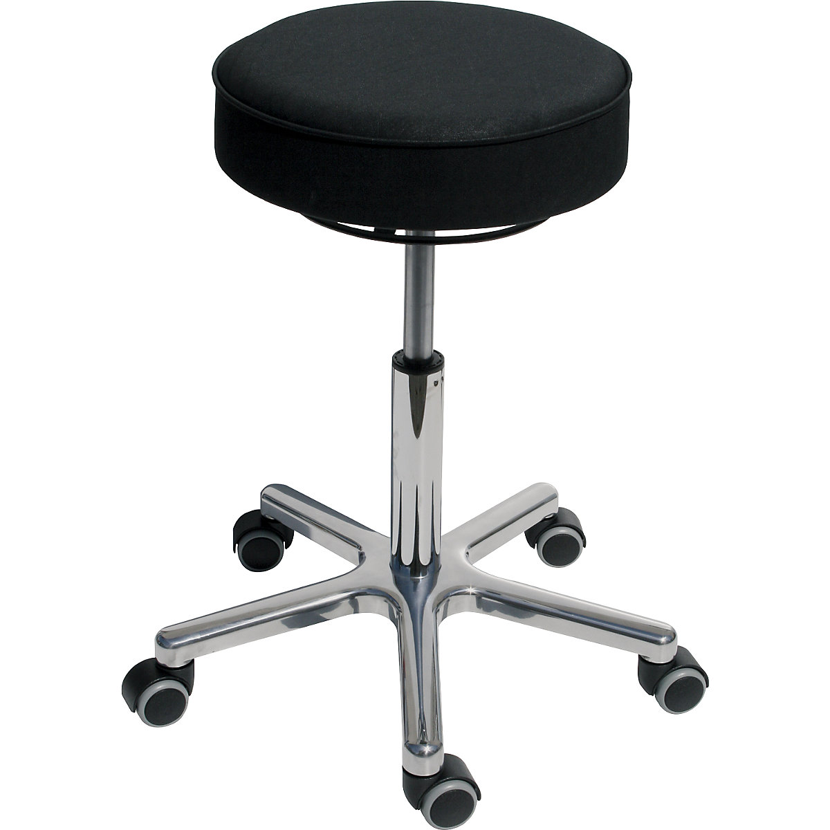 Industrial stool with gas lift height adjustment