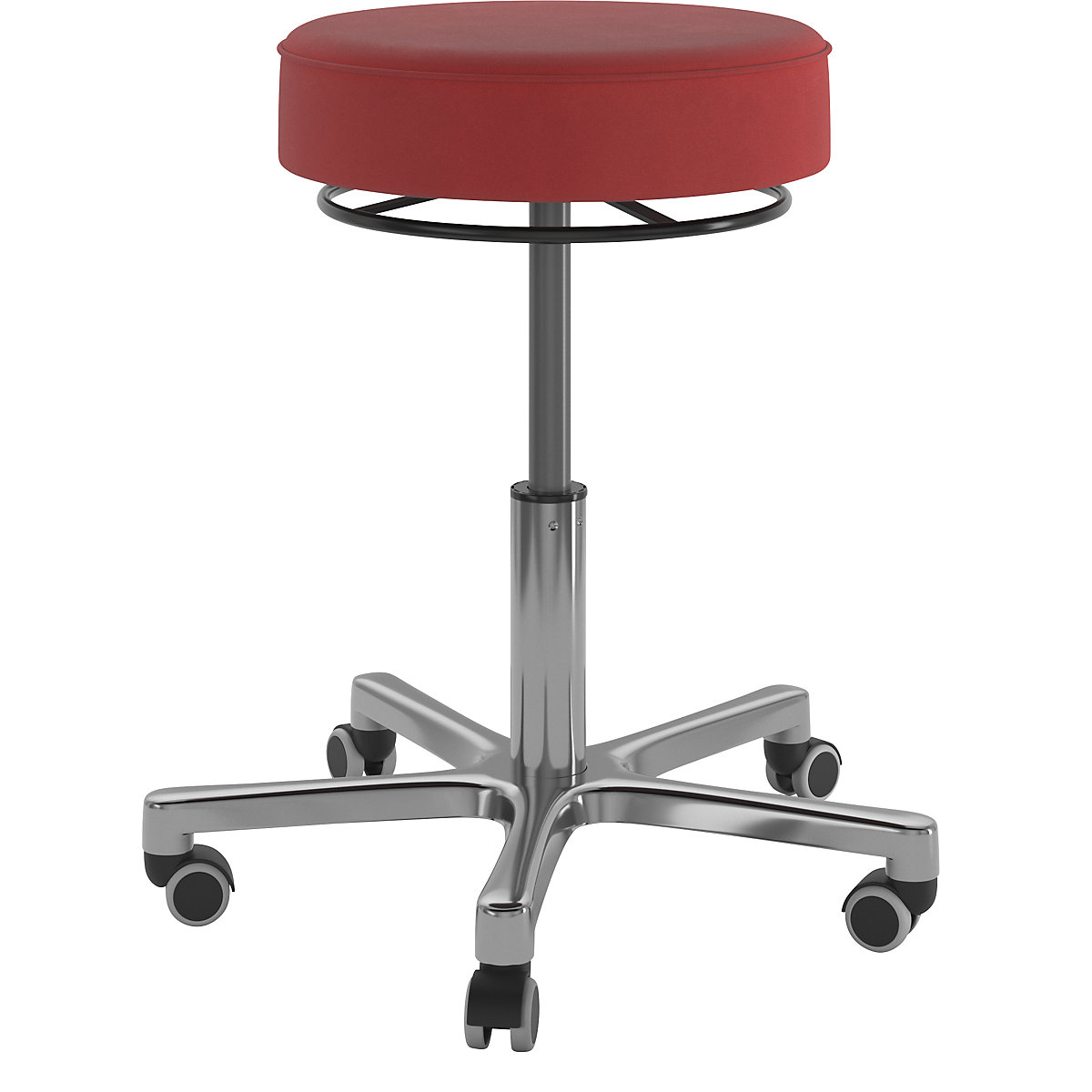 Industrial stool with gas lift height adjustment