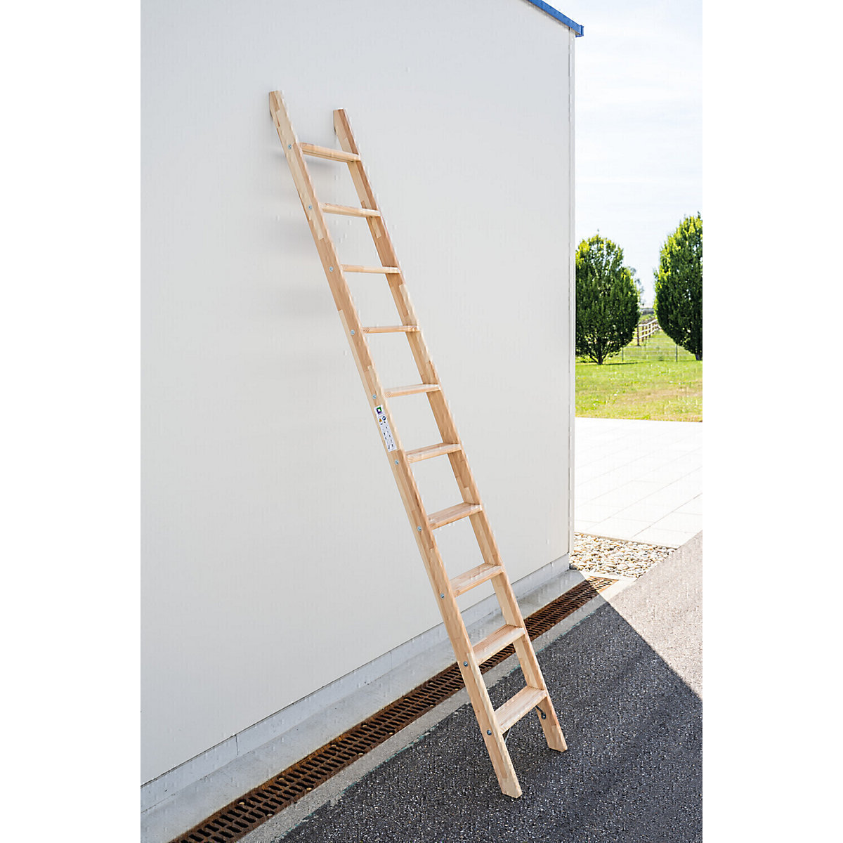 Wooden lean to ladder – MUNK (Product illustration 6)-5