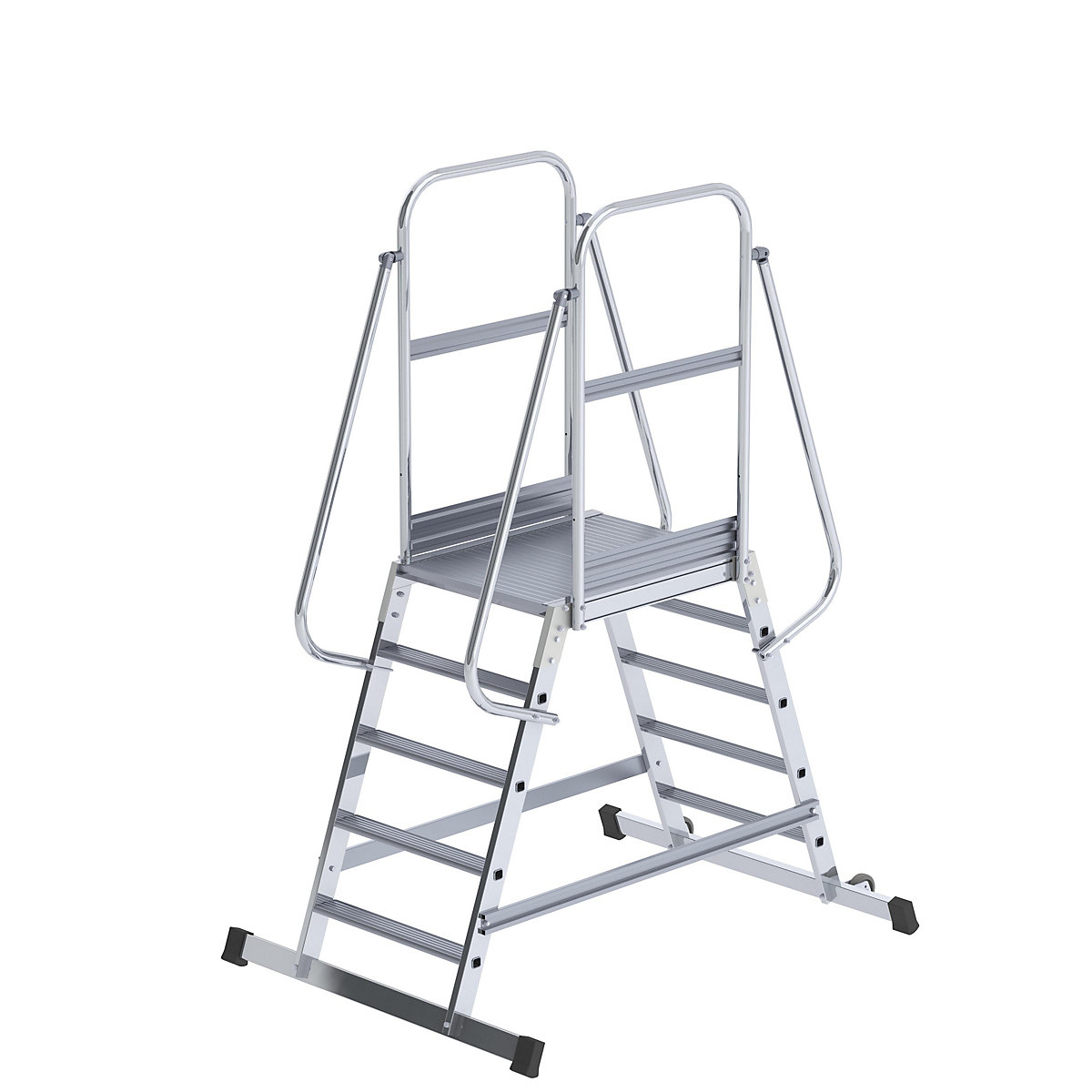 Aluminium mobile safety steps - eurokraft pro