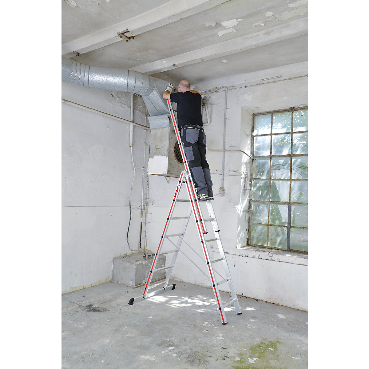 Aluminium multi-purpose ladder – HYMER (Product illustration 6)-5