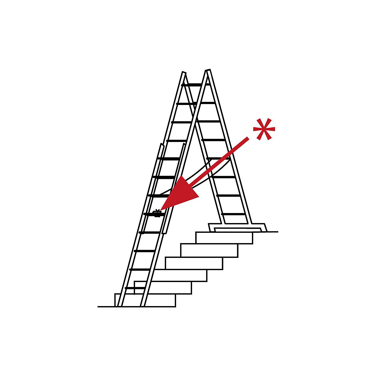 Aluminium multi-purpose ladder – HYMER (Product illustration 12)-11