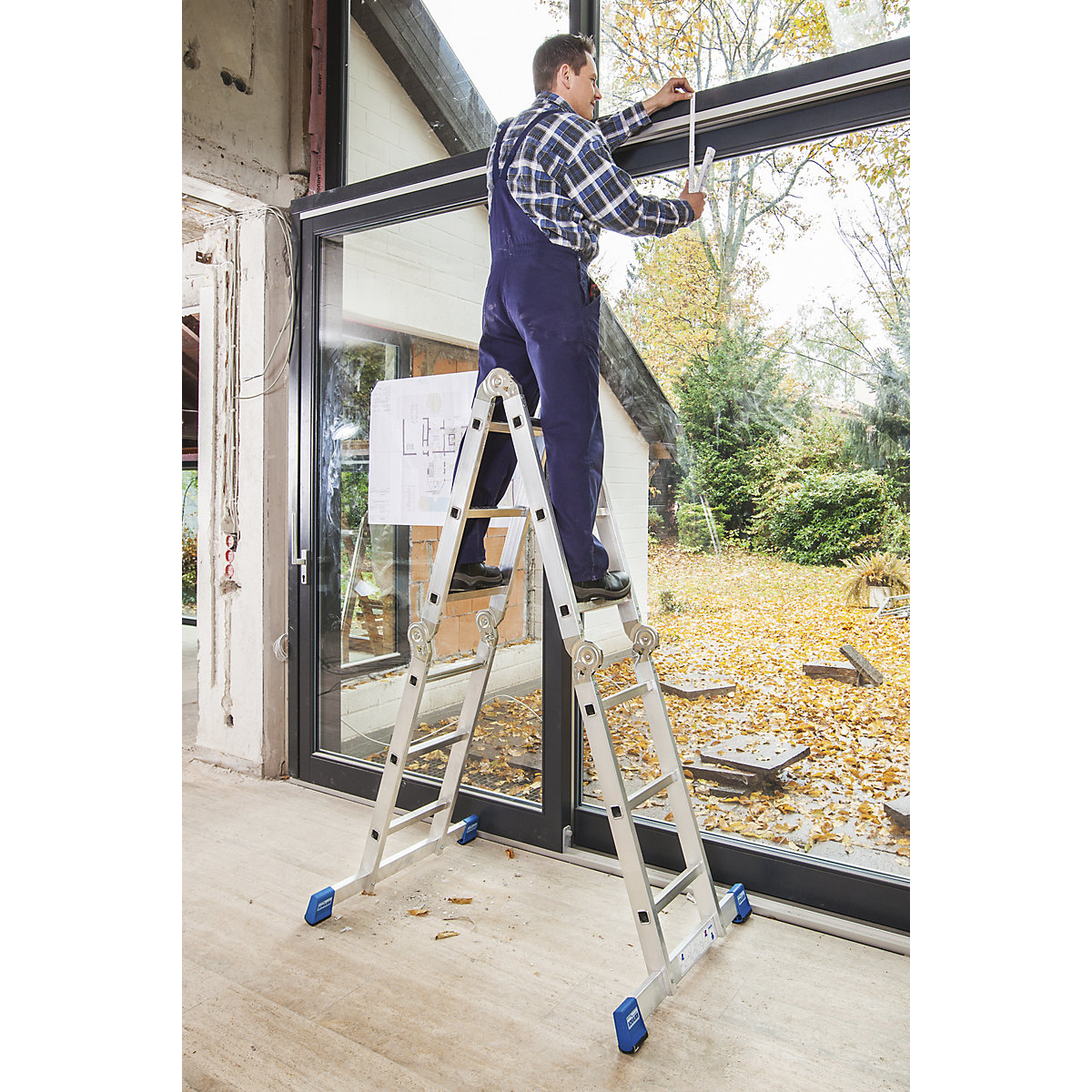 STABILO hinged multipurpose ladder – KRAUSE (Product illustration 13)-12