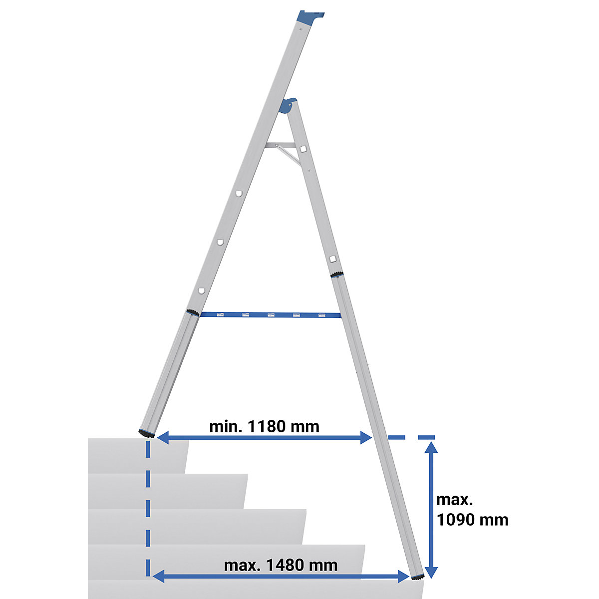 Step ladder – KRAUSE (Product illustration 3)-2