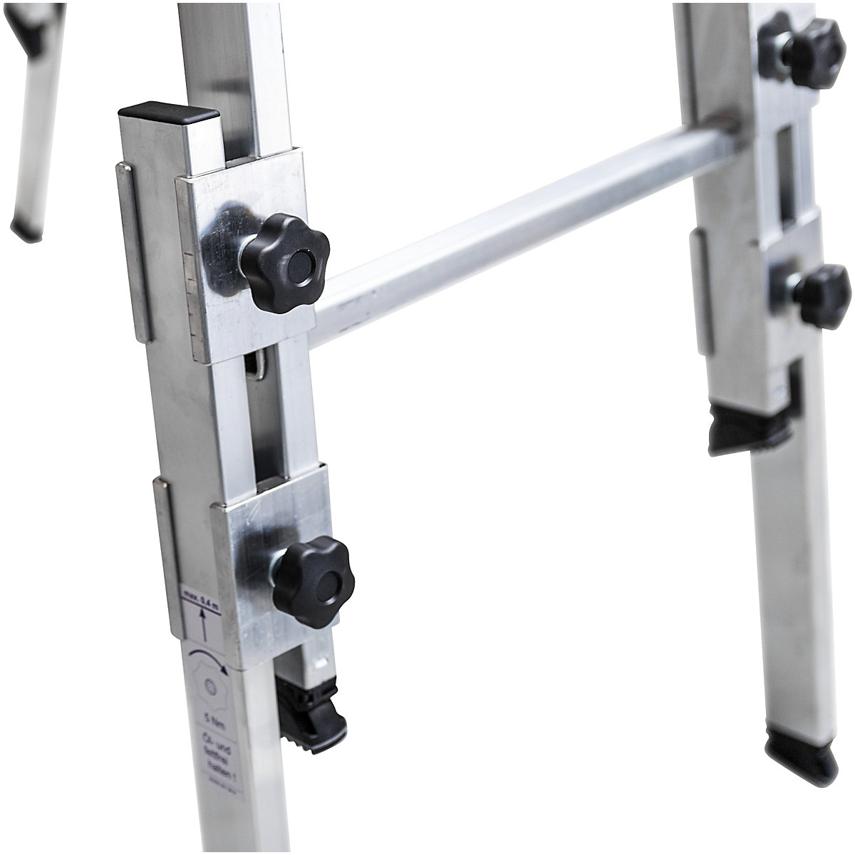 Aluminium rung ladder – MUNK (Product illustration 3)-2