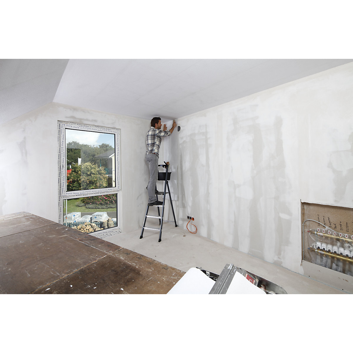 Aluminium step ladder – KRAUSE (Product illustration 3)-2