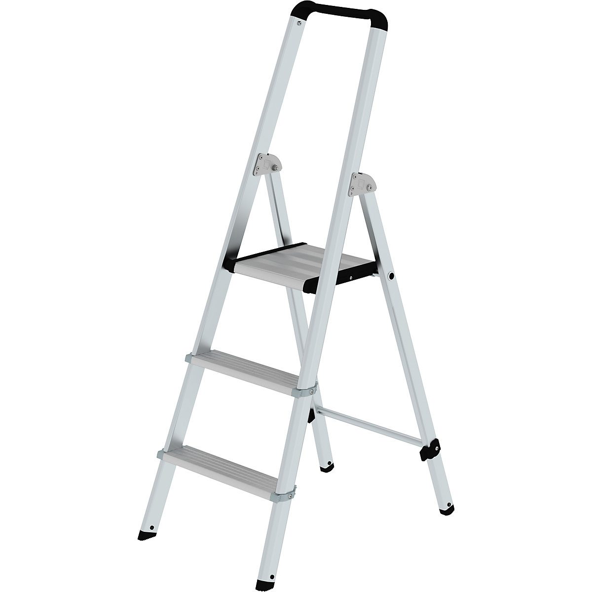 Aluminium step ladder, single sided access - MUNK