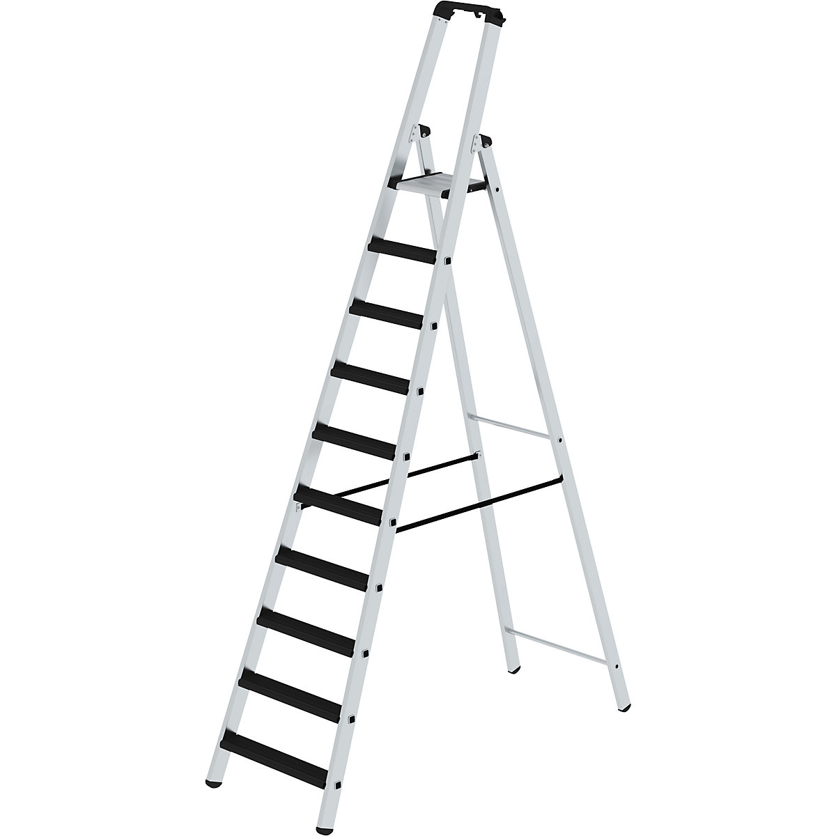 Step ladder, single sided - eurokraft pro