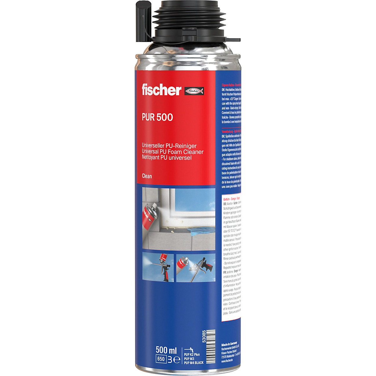 PU and gun cleaner PUR – fischer