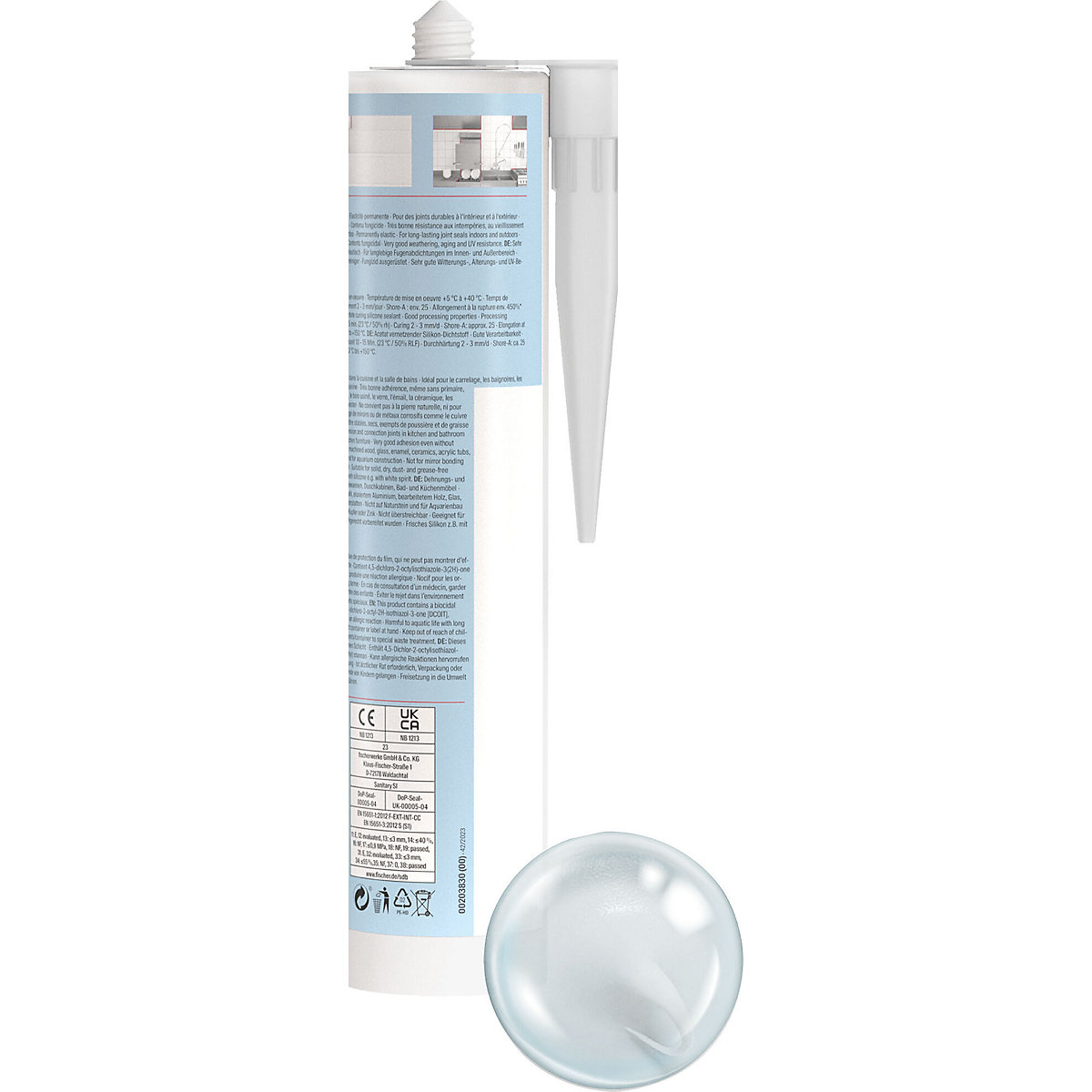 Sanitary silicone DSSA – fischer (Product illustration 6)-5