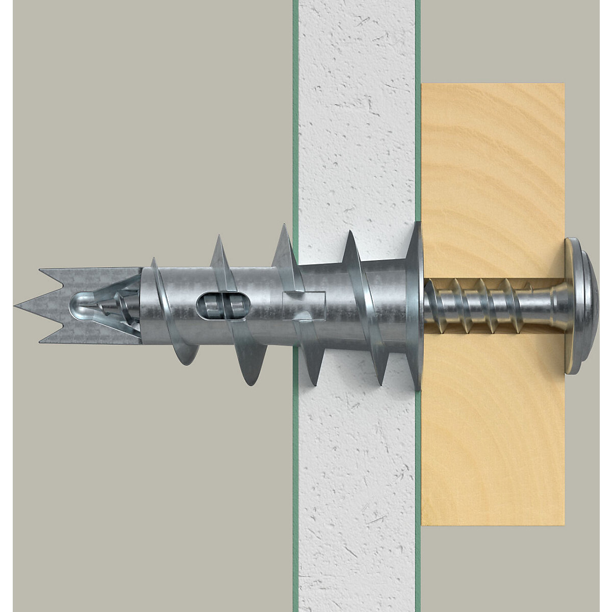 Plasterboard plug, metal GKM – fischer (Product illustration 2)-1