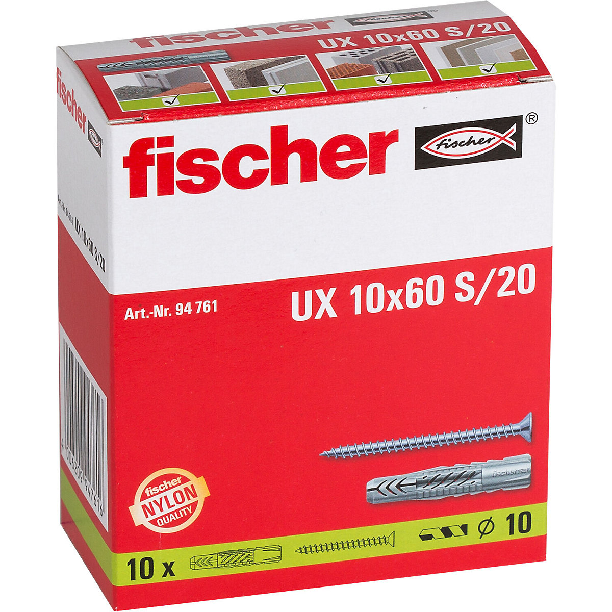 Universal wall plug UX – fischer (Product illustration 5)-4