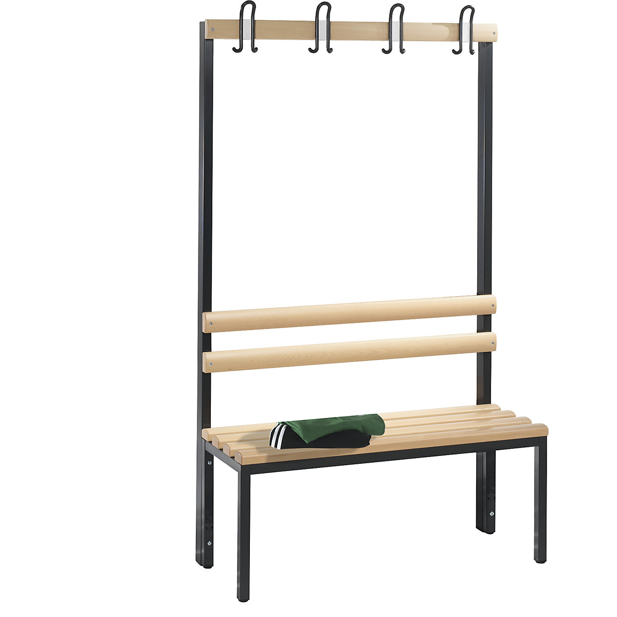 BASIC changing room bench, single sided - C+P