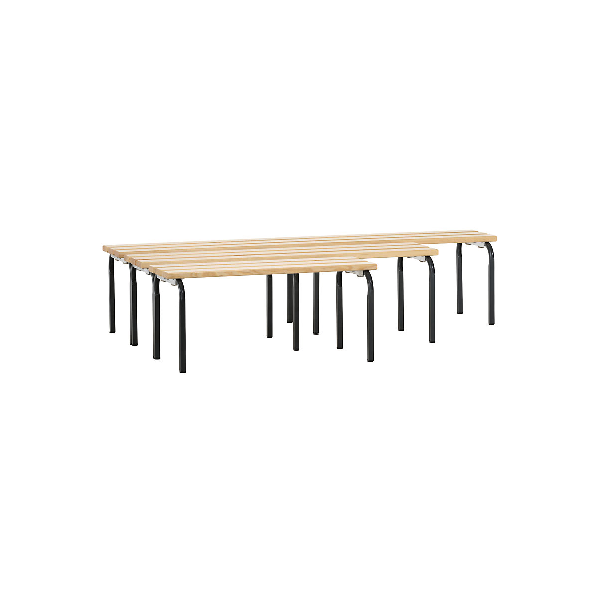 Changing room bench, stackable – Sypro (Product illustration 2)-1
