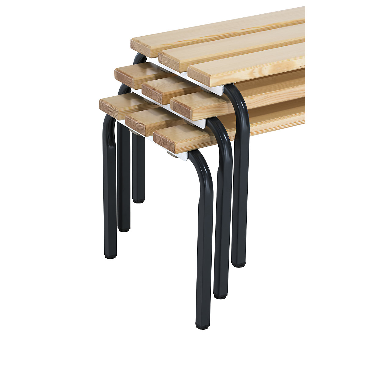 Changing room bench, stackable – Sypro (Product illustration 3)-2