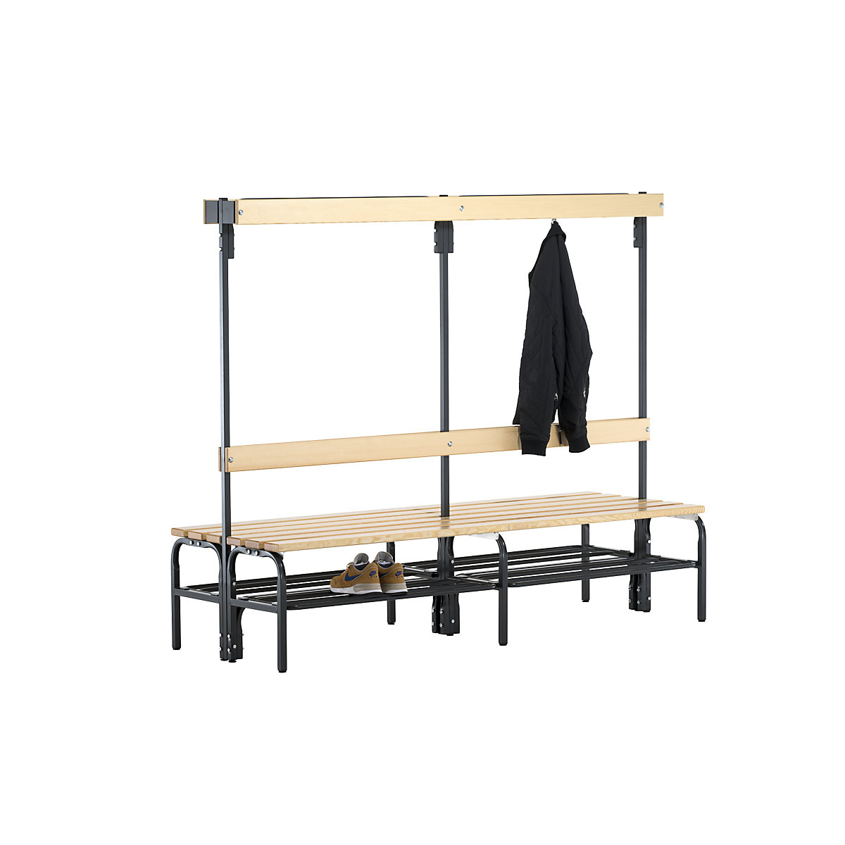 Changing room bench with hook strips – Sypro (Product illustration 2)-1