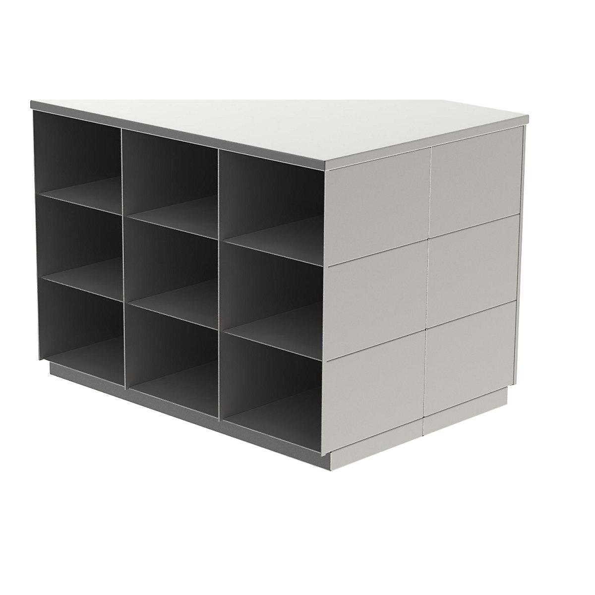 Sitover cloakroom bench, double sided