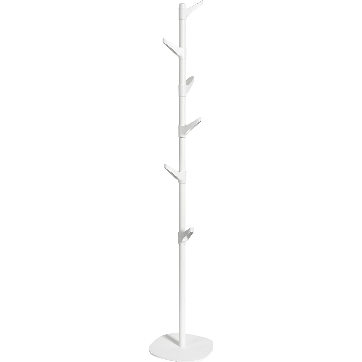 Coat stand, height adjustable