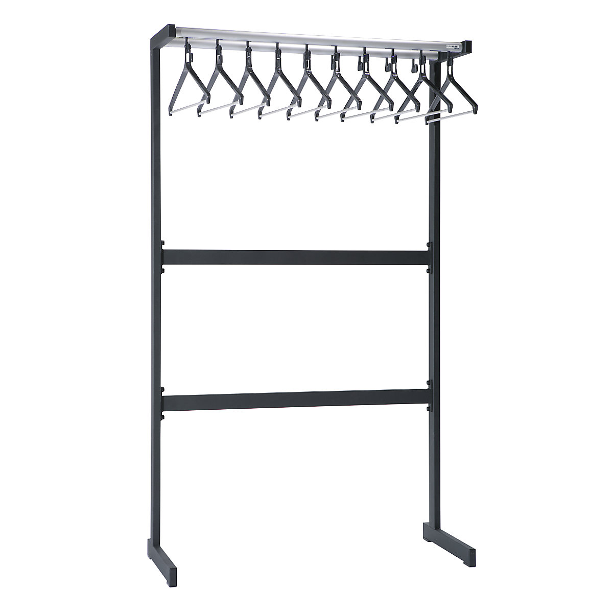 Single sided coat rail - eurokraft pro