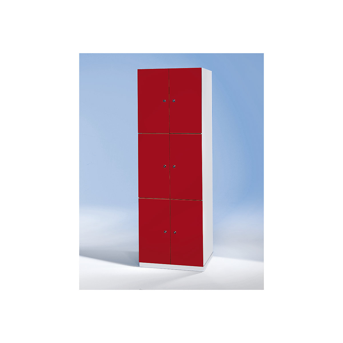 Frankfurt 3-fold compartment locker – Wolf (Product illustration 2)-1