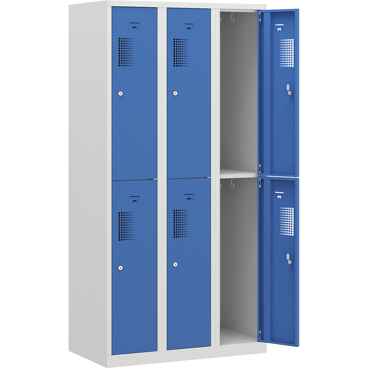 Amsterdam double deck clothes locker - eurokraft basic
