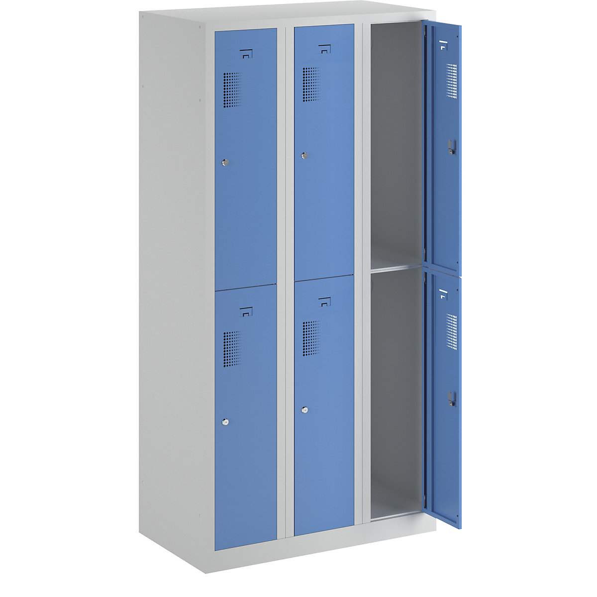 Amsterdam double deck clothes locker - eurokraft basic