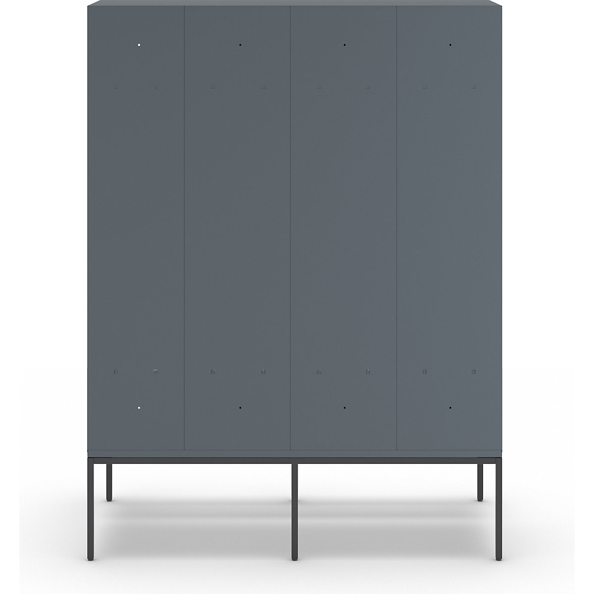 Berlin 1 bench seat clothes locker – Wolf (Product illustration 173)-172