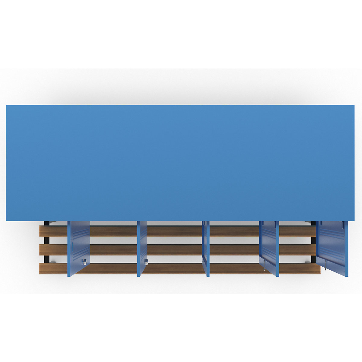 Berlin 1 bench seat clothes locker – Wolf (Product illustration 54)-53