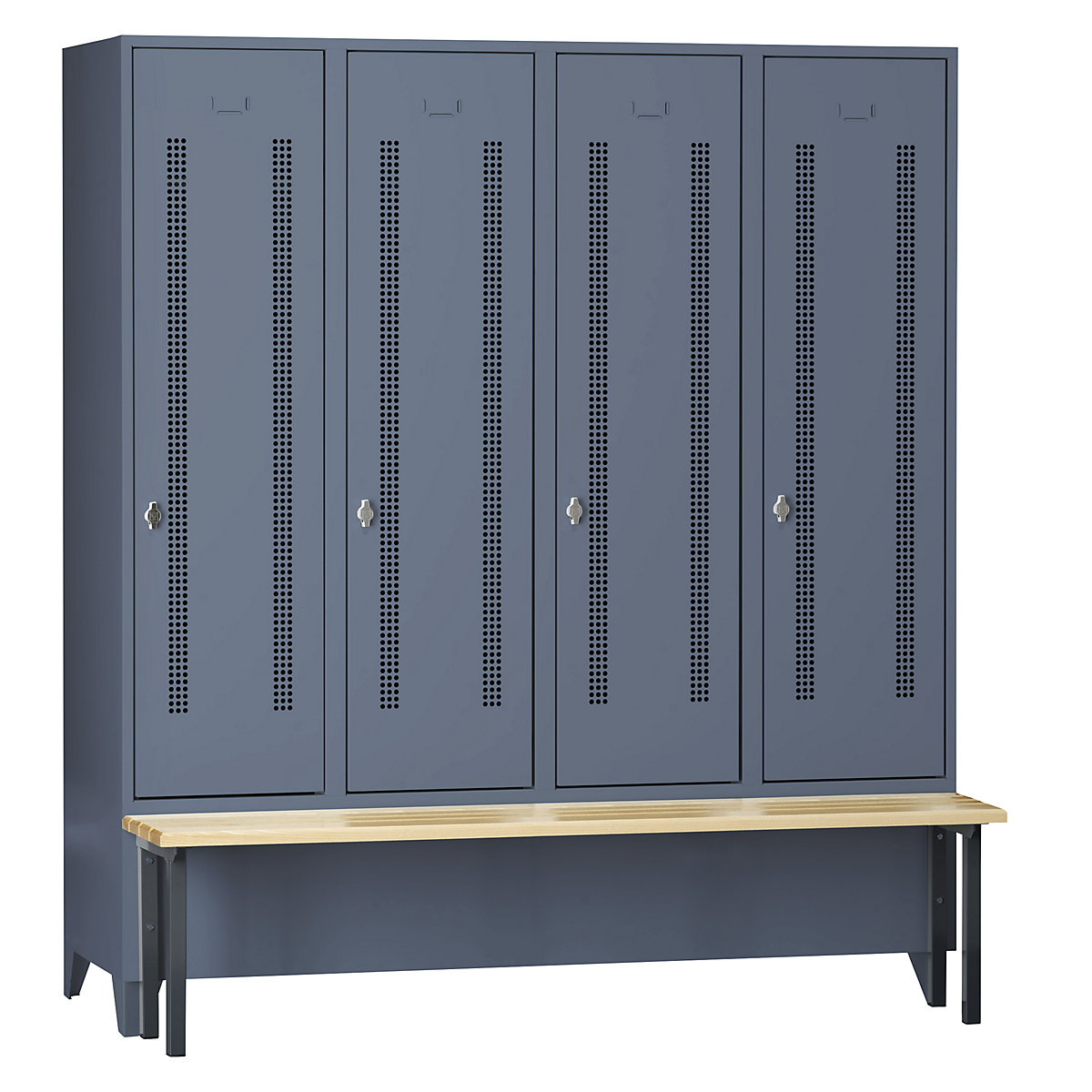 Berlin 1 bench seat clothes locker – Wolf (Product illustration 191)-190