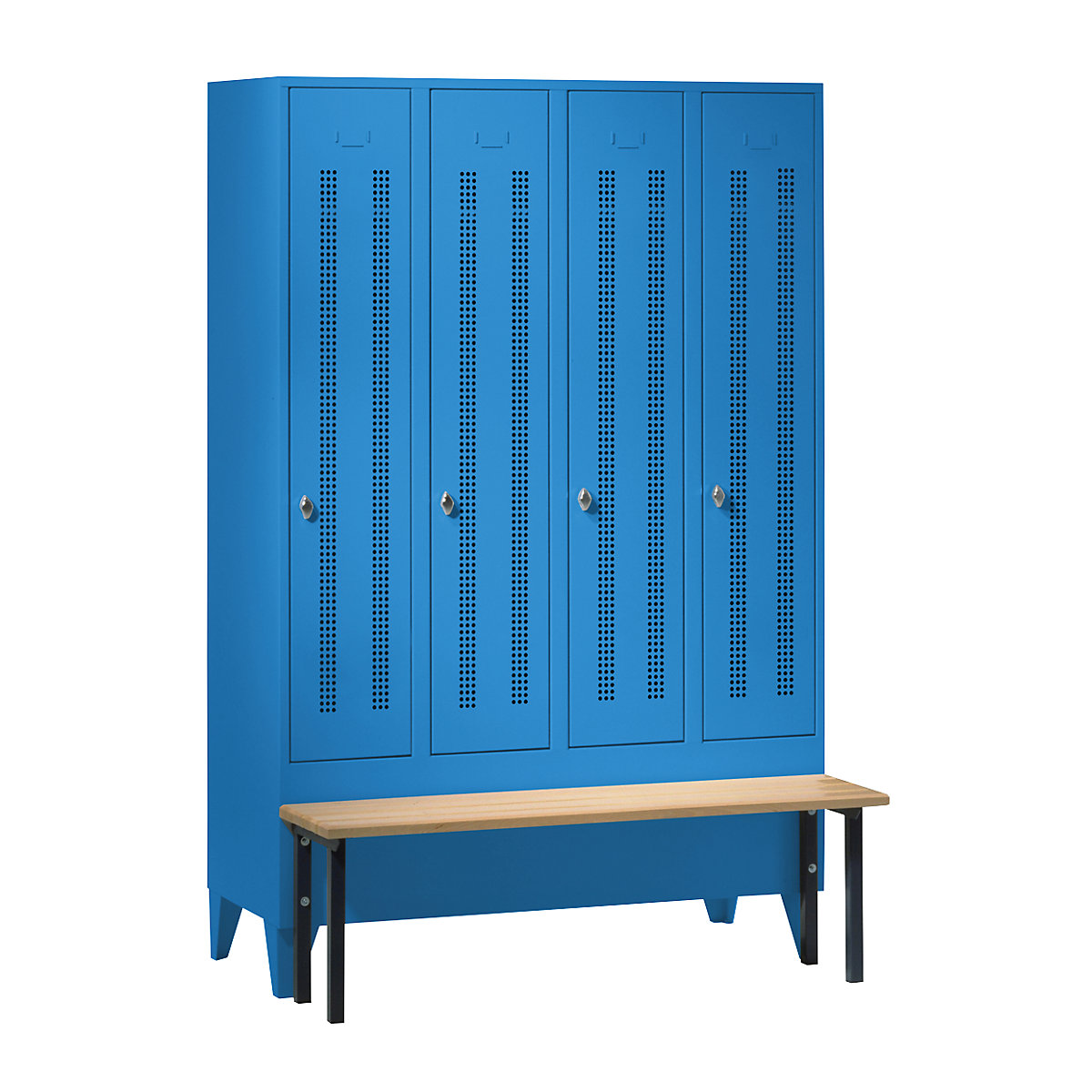 Berlin 1 bench seat clothes locker – Wolf (Product illustration 9)-8