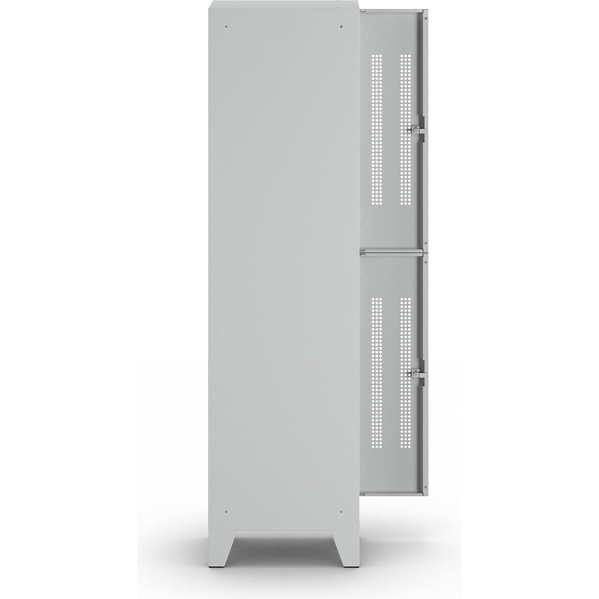 Berlin 1 double deck clothes locker – Wolf (Product illustration 4)-3