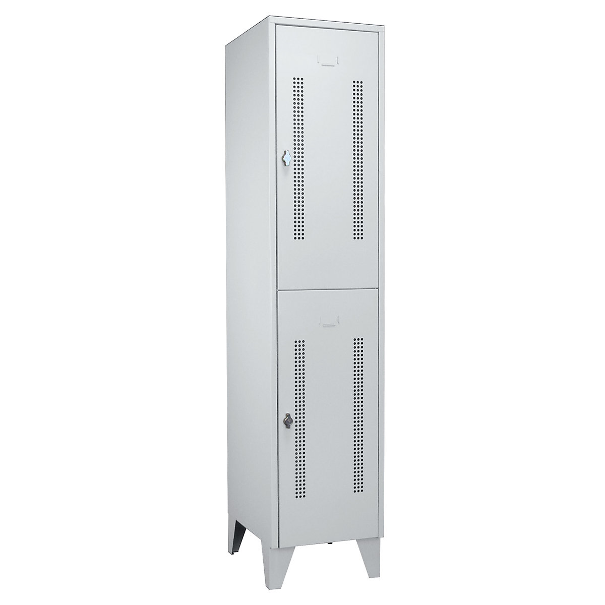 Berlin 1 double deck clothes locker – Wolf (Product illustration 6)-5